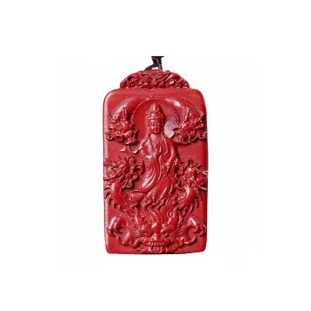 MY WORLD BEGINS AND ENDS WITH YOU Reconstructed Cinnabar Necklaces Unisex