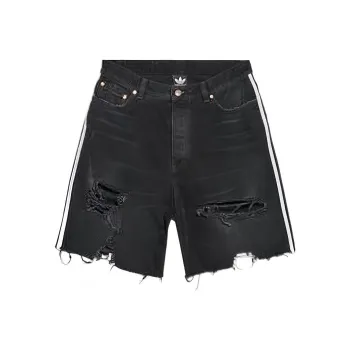Balenciaga X Adidas Unisex Denim Baggy Shorts