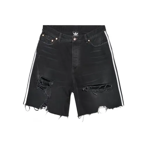 Balenciaga X Adidas Unisex Denim Baggy Shorts
