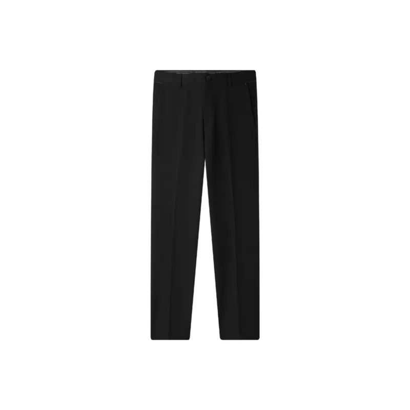 HLA Solid Color Suit Pants With A Fitted Cut And Durability Men's-0