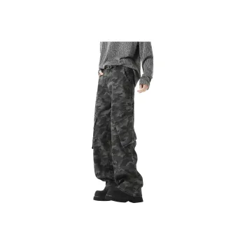 ZWWWZ Cargo Pants Unisex Camouflage