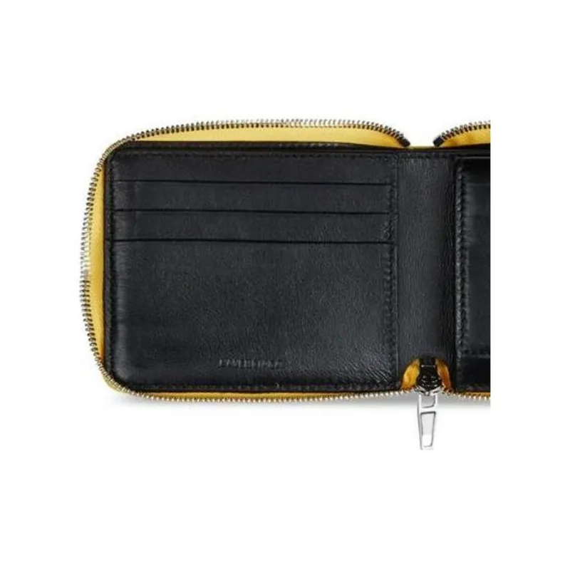 Balenciaga Calfskin Wallet Small Size Men's Yellow-4