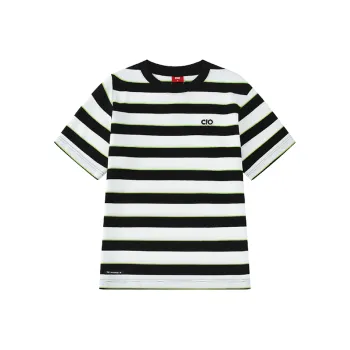 Checkitout T Shirt Unisex Floating Light Black White/Neon Green