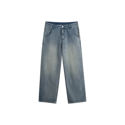 FAIRWHALE Jeans Unisex Blue Gray