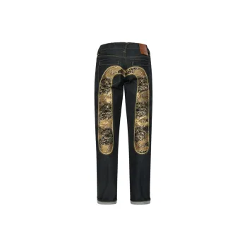 EVISU Crane embroidery Daicock Jeans