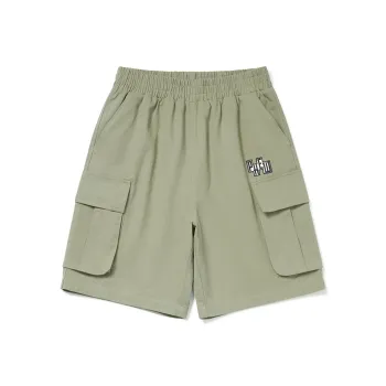 Phew Cargo Shorts Unisex Gray Green