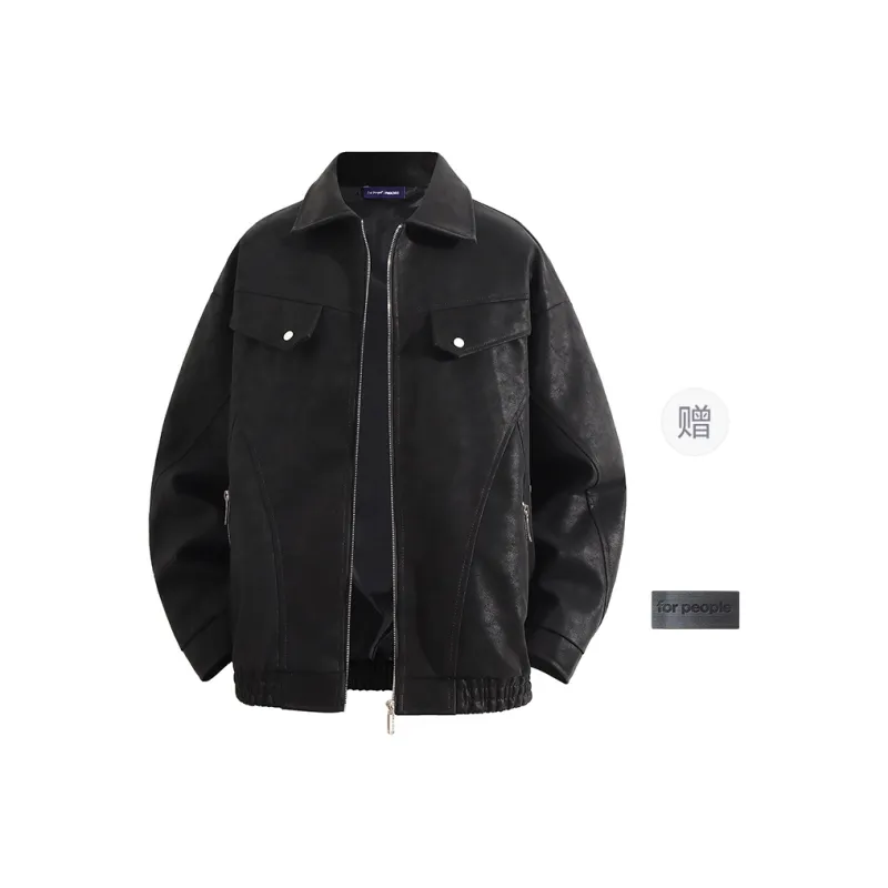 FAX FOR FMACM Leather Jacket Unisex-0