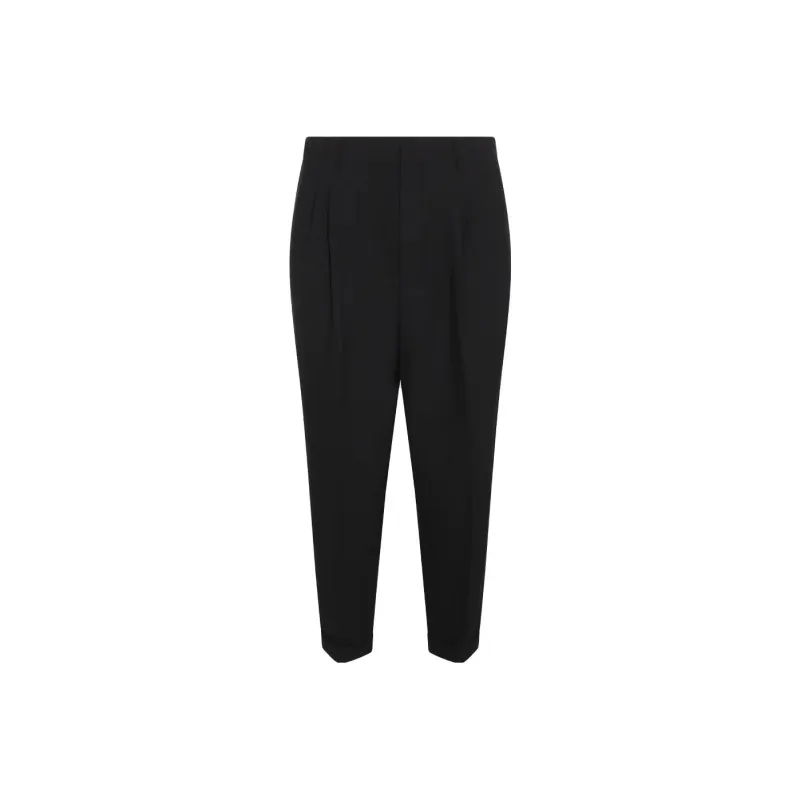 AMIPARIS Paris Pressed Crease Cropped Trousers-0