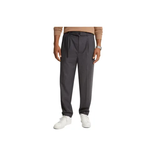 MICHAEL KORS Stretch Wool Flannel Belted Trousers