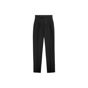Fear Of God SS24 Season 8 Collection Wool Jacquard Tapered Trouser Suit Trouser Men's Black