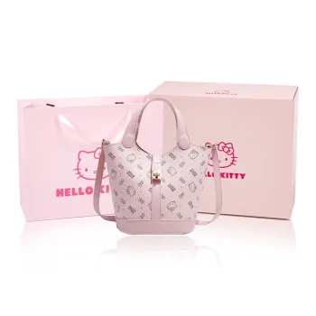 MESUCA Caddy Cat Kitty Series PU Shoulder Bag Crossbody Bag Handbags Small Size Women's Pink/Brown/Milk Tea