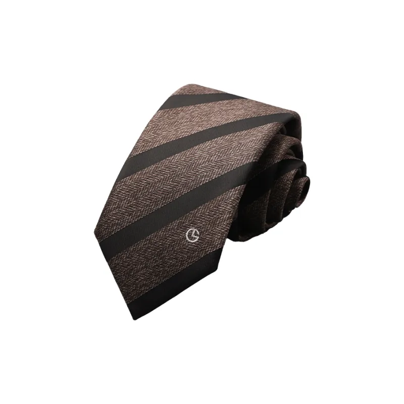 GOLDLION Polyester Ties Men's Blue-25
