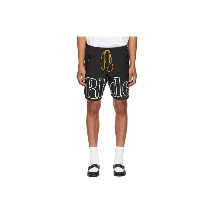 RHUDE Casual Shorts Men Black-0