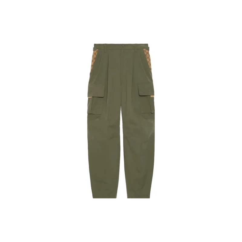GUCCI Gg Wide Leg Cargo Pants-0