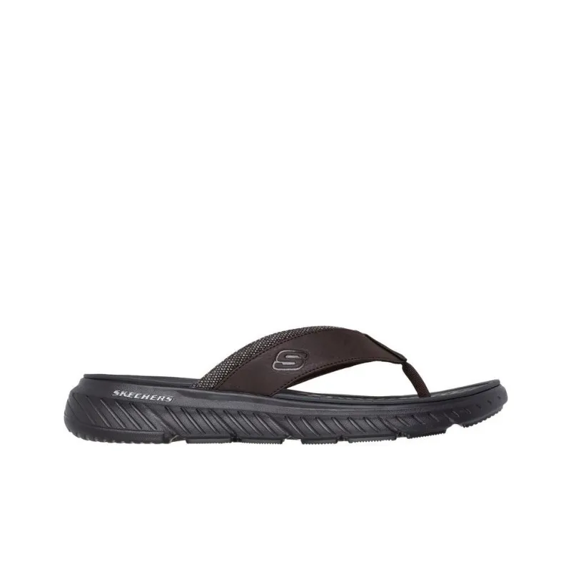 Skechers HARVER Flip Flops Men's Brown-1