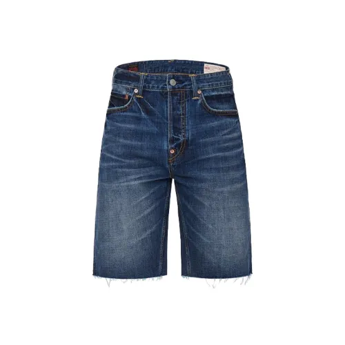 EVISU Denim Shorts Men Denim Blue