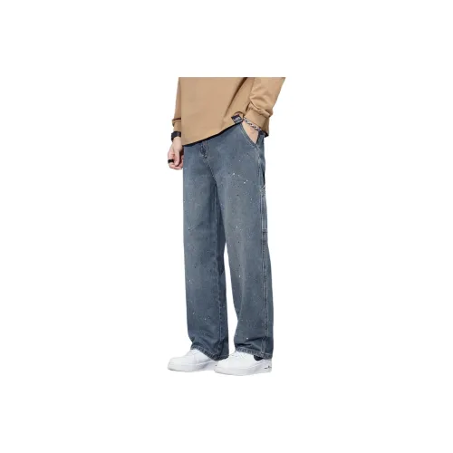 Tonlion Jeans Unisex Gray Blue