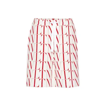 Valentino Times Print Short