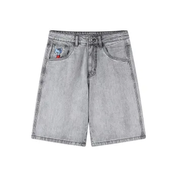 MIND ERROR Denim Shorts Unisex