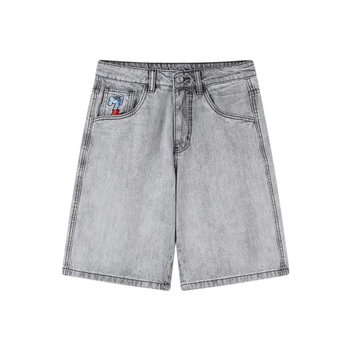 MIND ERROR Denim Shorts Unisex