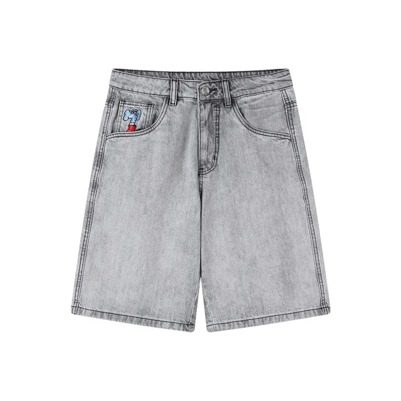 MIND ERROR Denim Shorts Unisex-0