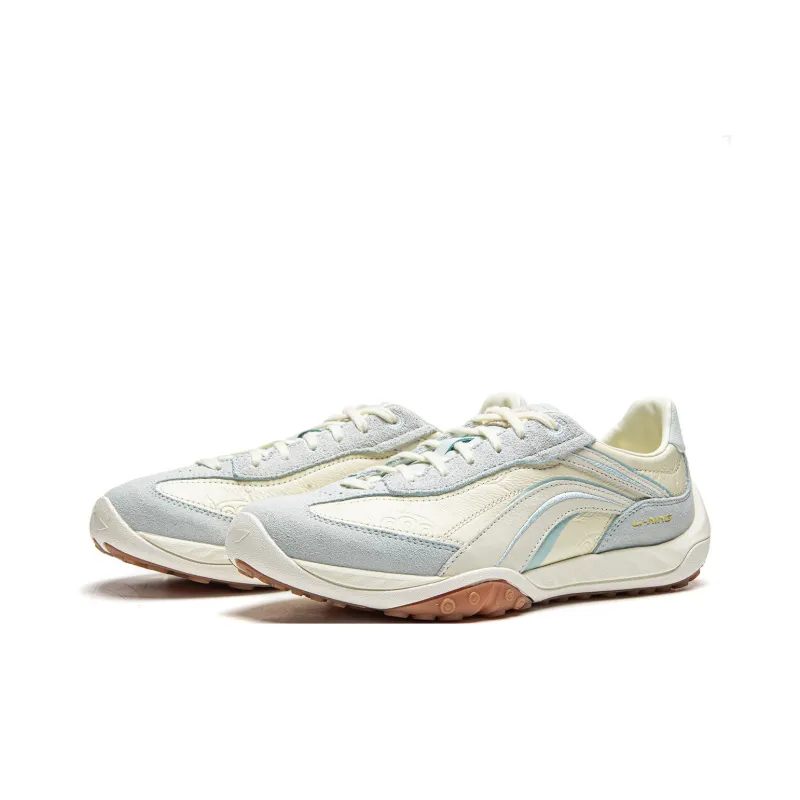 Disney x LiNing Heartflow Wear resistant And Lightweight Casual Shoes Unisex Pearl Mother White-2
