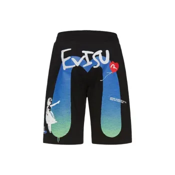 EVISU Fitted Shorts Men's Black