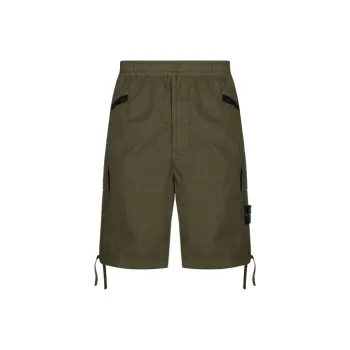 STONE ISLAND Cargo Shorts Men Green