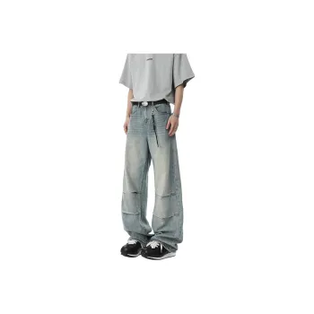 ALI THE FOX Jeans Unisex Sky Blue
