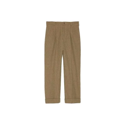 GUCCI Checkered Pleat Detailed Trousers