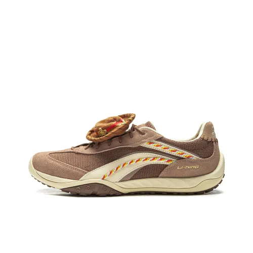 Disney x LiNing Heartflow Wear resistant And Lightweight Casual Shoes Unisex Dark Brown