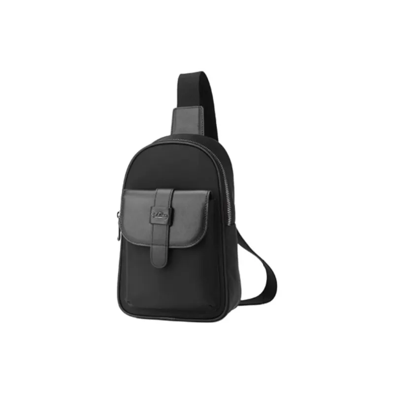 GOLDLION Fabric Sling Bag Medium Size Men's Black-2