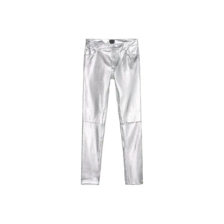 ZARA X STEVEN MEISEL Co-brand Casual Pants Men Silver-0