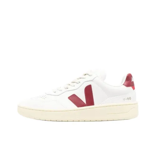 VEJA V 90 Low Top Skateboard Shoes Men's Ecru