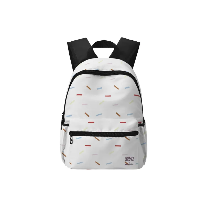 Soundbyte Polyester Backpack Unisex White-0