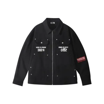 Kung Fu Panda Jackets Coats Unisex Black