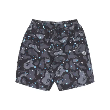 A BATHING APE Space Camo Gitd Shark Beach Shorts
