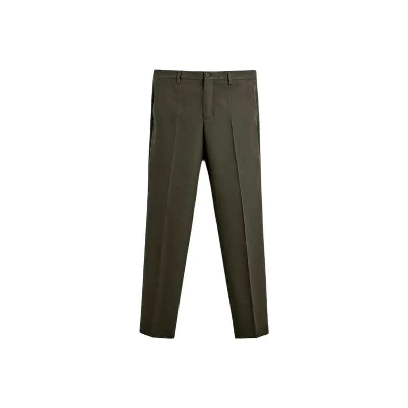 ZARA Suit Trouser Men Moss Green-0