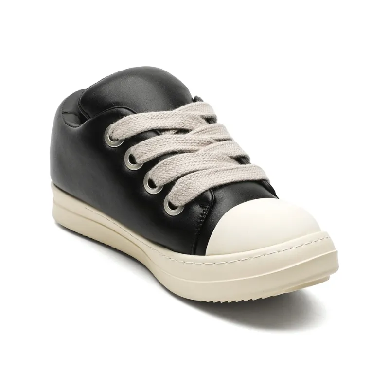 Rummaden Slip Resistant, Abrasion Resistant, Breathable, Lightweight Low Top Casual Shoes Unisex Black-3