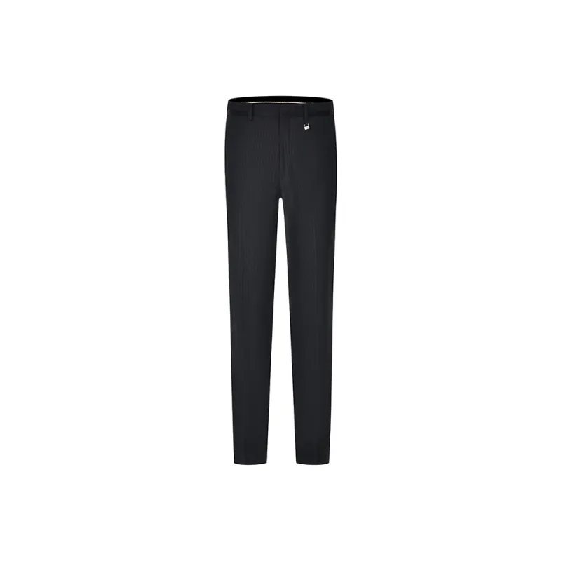 RARE Suit Trousers Men Black-0