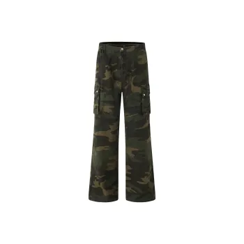 UNKNOWTAL Cargo Pants Unisex Hidden Compartment Camouflage
