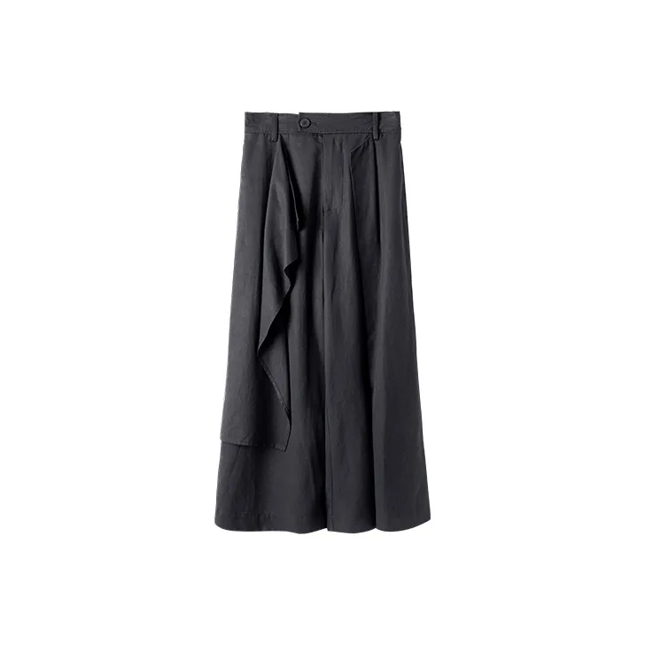 HUANXIANGZHE Casual Pants Unisex Black-0