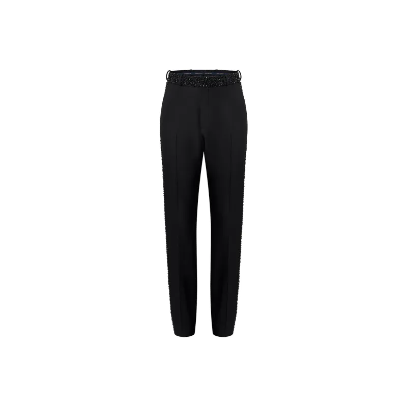 Lv Made To Order Embellished Evening Cigarette Pants-0