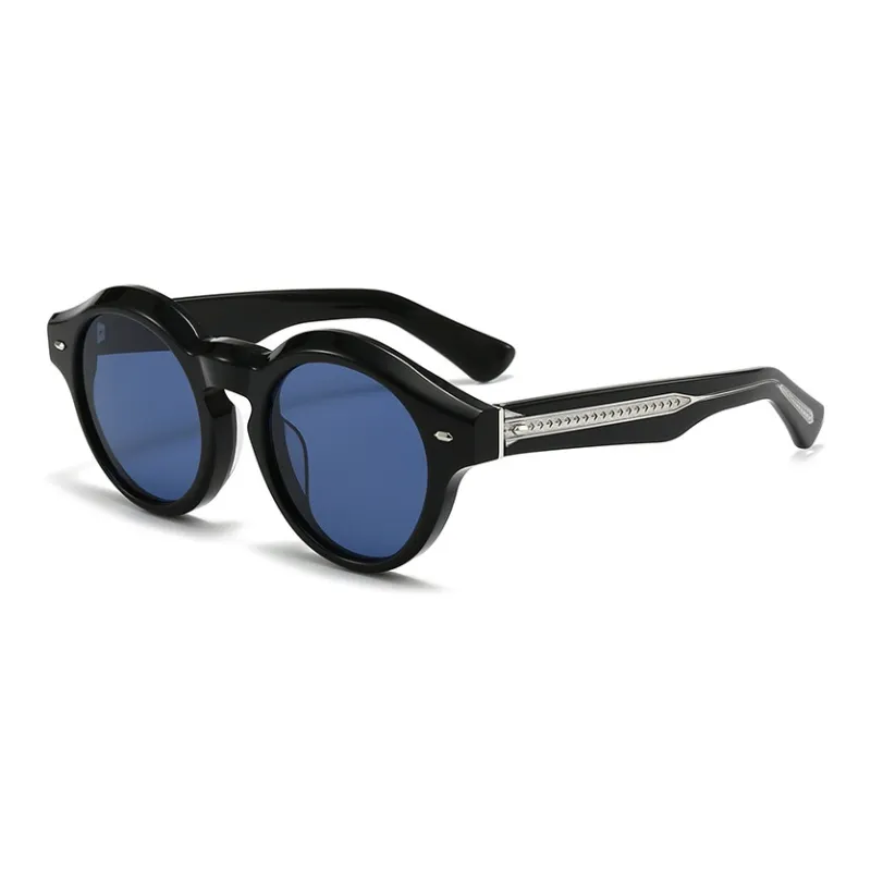 ROLLOTD Plate Frame Round Sunglasses Unisex-6