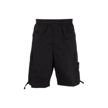 STONE ISLAND Cargo Shorts Men's Black