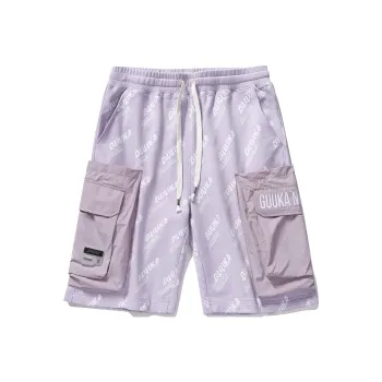 Guuka Cargo Shorts Unisex Purple
