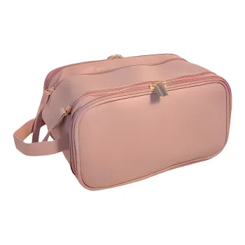 Sweet Pillow House Large Capacity Travel With Double Zipper Makeup Bags