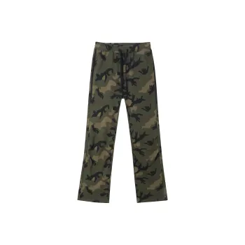 UNKNOWTAL Casual Pants Unisex Army Green Camouflage
