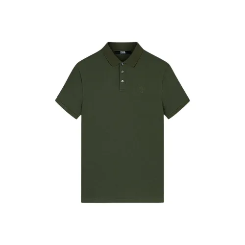 KARL LAGERFELD Polo Shirt Men's Green