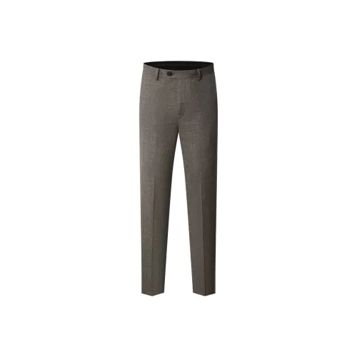 ZIOZIA Suit Trousers Men Gray